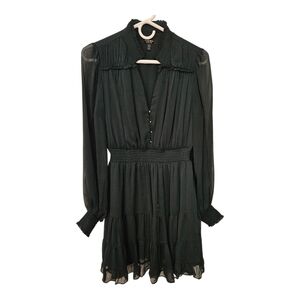 Everlane Forest Green Mini dress Long Sleeve Dress​​